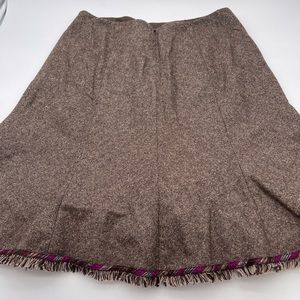 Unger Skirt Lined SZ 12 Back Hidden Zipper Wool